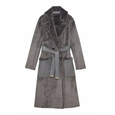 Patrizia Pepe, Coats Grijs, Dames, Maat:L