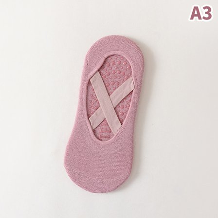 Naisten hengittävä pyyhepohjainen joogasukat, silikonisukat liukumaton nauha