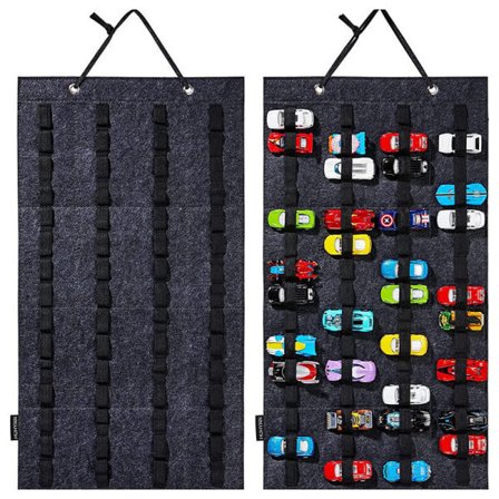 Hengende Hot Wheels Display Case Filt Hängende Display Box Organi Grå one size