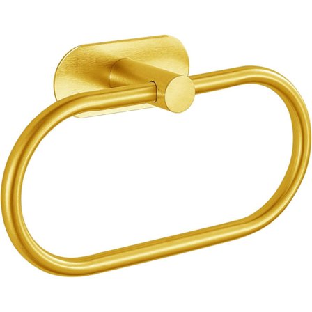 Håndkleholder, selvklebende håndkleholder i rustfritt stål for bad, veggmontert moderne rund håndklehenger, rustsikker