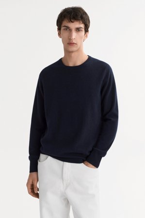 Soft Goat - Men's Classic Crewneck - XXL - Navy