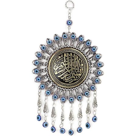 Tyrkisk Blå Onde Øje Perler Ornament Amulet Delikat Blå Glas Vedhæng Hjem Lykke Beskyttelse Væg Hængende Dekoration