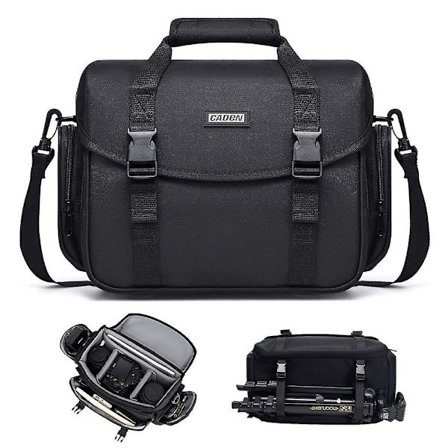 Støtsikker skulderveske for utendørsfotografering for Nikon Canon Sony kamera stativ linseveske, Størrelse: S