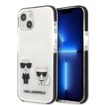 Karl Lagerfeld KLHCP13STPEKCW iPhone 13 mini 5,4" hardcase vit/vit Karl&Choupette