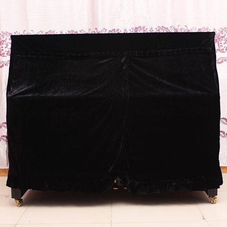 Pysty pianon suojus, pysty pianon suojus Samettinen suojaava kansi Piano lisävaruste Musta