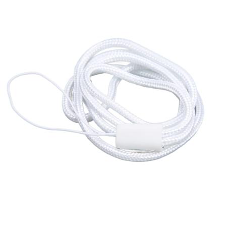 Praktisk nylon mobillina - 3,0 mm, rund, vit (40 cm)