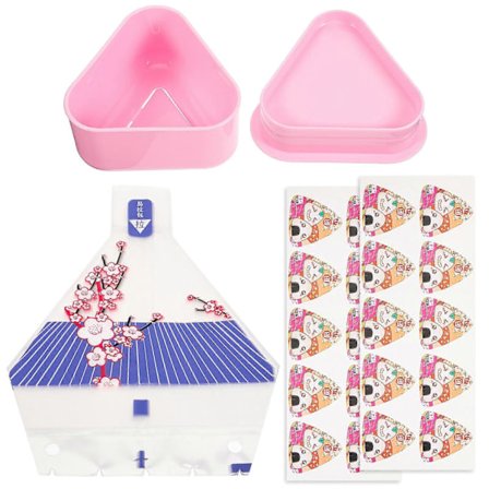 1 Set Onigiri Form Risboll Förpackningar Triangel Sushi Form Japanska Onigiri Påsar