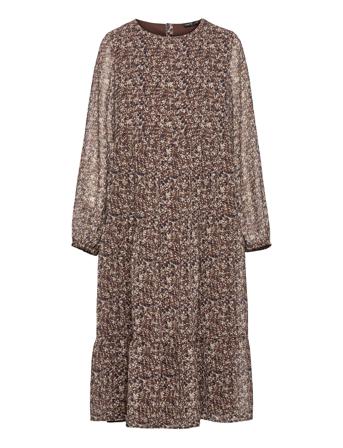 Nlfjinet Ls Long Dress Brown LMTD