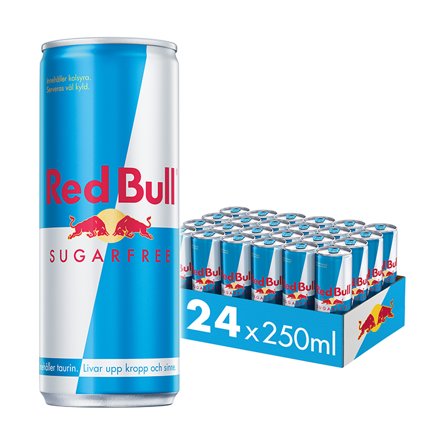 Energidrikk 24 x Red Bull Energidrik Sukkerfri, 250 ml, Original - Bodyman.dk