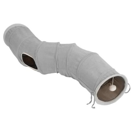 Cikonielf Sammenleggbar Kattetunnel, S-formet Katteleketunnel med Hengende Ball