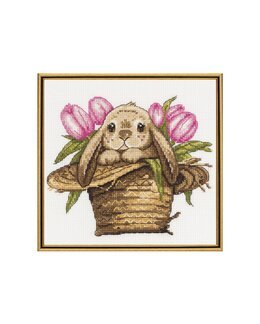 Stickpackung Bild Kaninchen im Hut - M.P Studia