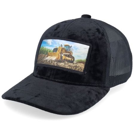 Calza Pennello - Svart trucker Keps - Kids Bulldozer Velvet Black A-Frame Trucker @ Hatstore