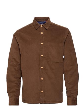 Ramon Corduroy Quilted Sjacket Brown Kronstadt