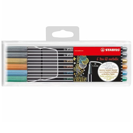 Pen 68 Metallic 6 set