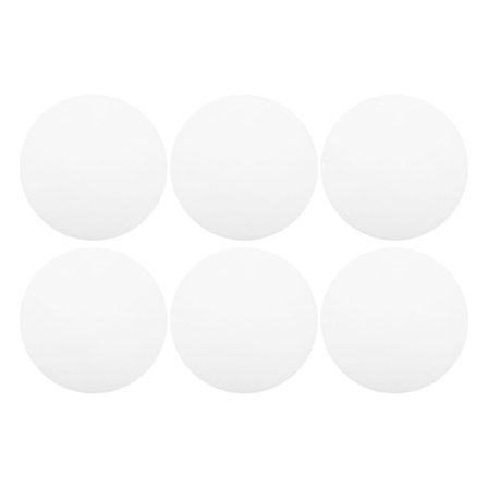 6 st Anti-Bländande Spotlight Lampskydd Downlight Skuggplatta Rund Plastskydd Infälld Ljus Diffusionsplattor Ersättningsljus Diffusorer (L)