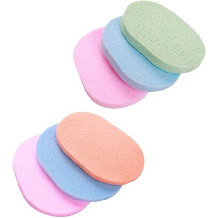 6 Stycken Ansiktsrengöringssvamp Tvättsvamp Mjuk Sp, ZQKLA