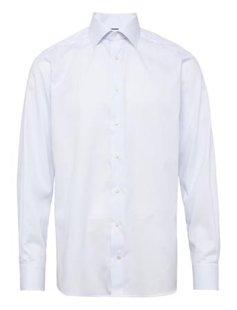 Men's Shirt: Business Twill Skjorta Business Vit Eton