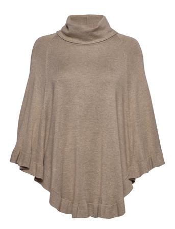 Fqclaudisse-Cape-Roll Poncho Regntøj Brun FREE/QUENT