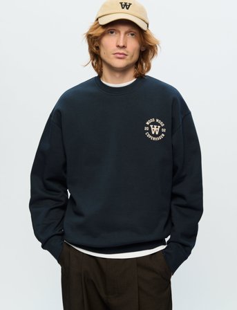 WOOD WOOD Wwnoel Aa Seal Print - Navy - XS