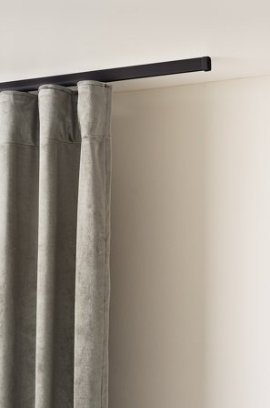 Jotex - Gardinskinne Sett Svart 225 Cm - FLEXI - Kjøp Gardinskinner hos Jotex