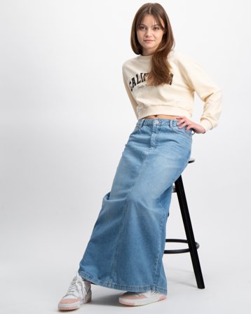 Grunt Elisa Denim Skirt Vintage Blue Bleu Jupes Fille - Kids Brand Store