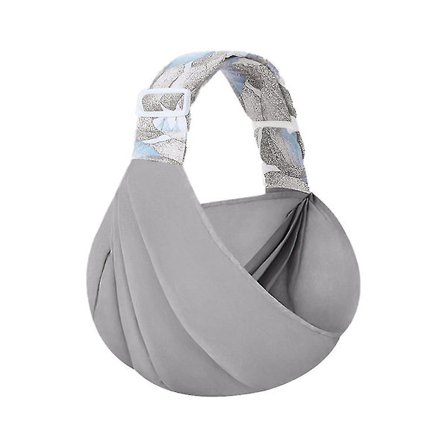 Grå slynge Nyfødt dobbelt bruk ammeomslag Baby Carrier Mesh Nurs