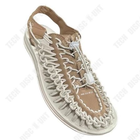 Kudotut sandaalit miehille - TECH DISCOUNT - Koko 40 - Kudonta - Rentoa kumia - käyttö