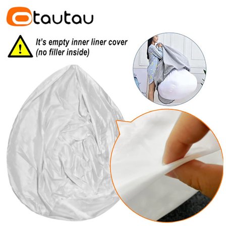 Aikuisten lasten pörröinen tekoturkis säkkituolin päällinen ilman täytettä, säkkituoli, salonki, rahi, kulmaistuin Sac DD003