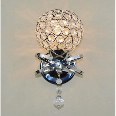 Modern kristall inomhus E14 vägglampa Enkel lampa ingår inte