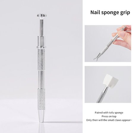 20/50 st Beancurd Cube Gradient Nails Svampar Nagelgelklappning