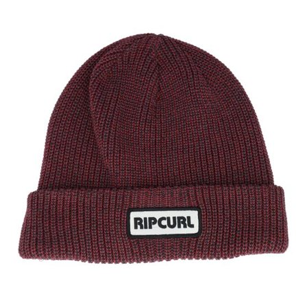 Rip Curl - Röd cuff Beanie - Icons Reg Beanie Maroon Cuff @ Hatstore