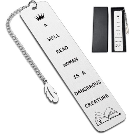 Gaver til kvinder, mænd, teenagere, kædebogmærker, gaver til bogelskere, Valentinsdag, fødselsdage, pensionsgaver (pakke med 4)(Style 4)