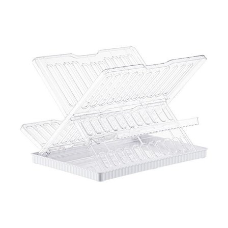 Taitettava astiankuivausteline alusmatolla