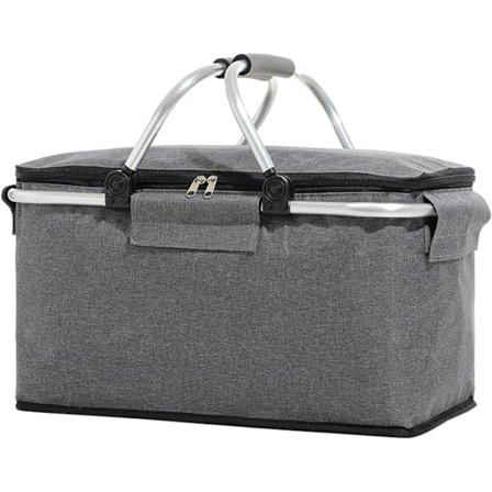 Stor Picknickkorg, Vikbar Isolerad Väska, Vattentätt Hål, Shoppingkorg, Låda