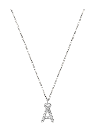 Mockberg Petite Stone Letter Ä Steel Necklace Smycken & klockor Dam Silver ONESIZE