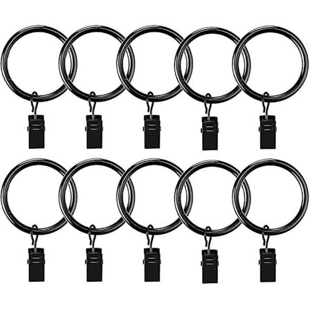 Metall Gardinringar Med Clips Rostfria Gardinringar Fönster Gardinring 40 Stycken