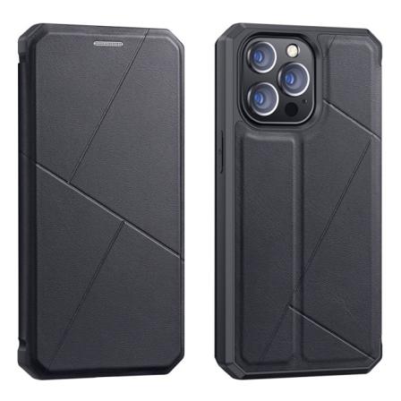 Iphone 13 Pro - Dux Ducis Skin X Shockproof Läder Fodral - Svart