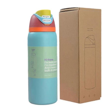 Owala FreeSip Isoleret Vandflaske i Rustfrit Stål med Sugerør Termokrus 35OZ