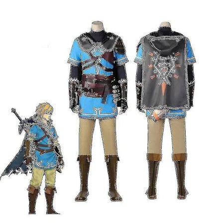 Game Legend Link Cosplay for Adults Kids Tears Of The Kingdom Costume Full Set Male Halloween Carnival Costume-WELLNGS