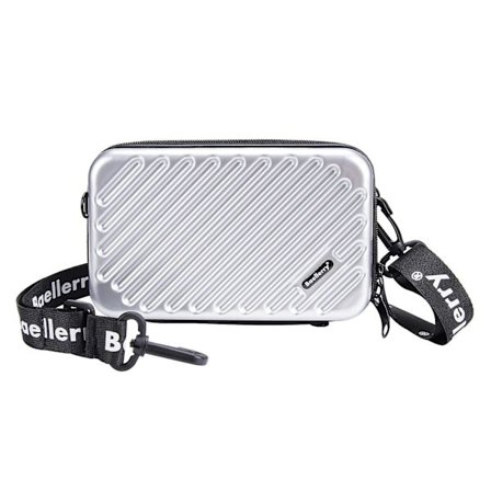 BAELLERY N1203 Mini Resväska Hård Skal Makeup Väska ABS+PC Bärbar Kosmetika Telefon Crossbody Väska