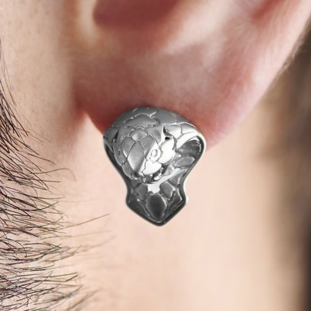 Boucle d'oreille Jax - cobra en acier for Men
