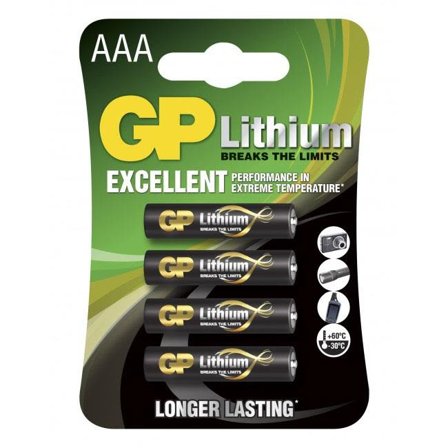 GP Batteries 24LF-2U4 Batteri 1,5 V, 4-pakning AAA, Elfordeling & strømforsyning