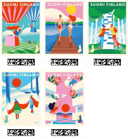 Finland - Venskab - Postfrisk sæt 5v