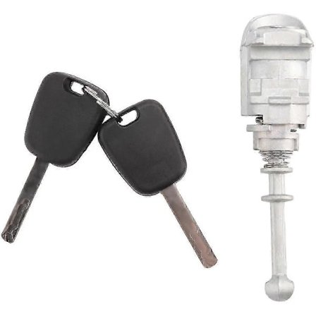 Front Left Door Lock Cylinder with 2 Keys for Peugeot 407 Citroen C4 2004-2011 Picasso 2006-2008