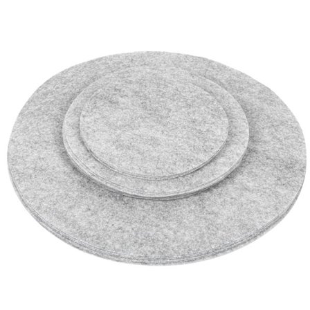 Grå Blød Filt Tallerken Delere 24 STK Gryder Bakeware Fad Pot Stabling Beskyttere