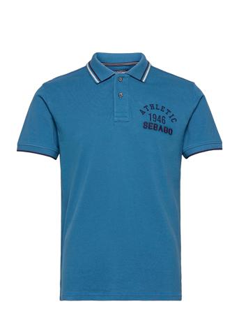 Solid Polo Pique Polos Short-sleeved Blå Sebago