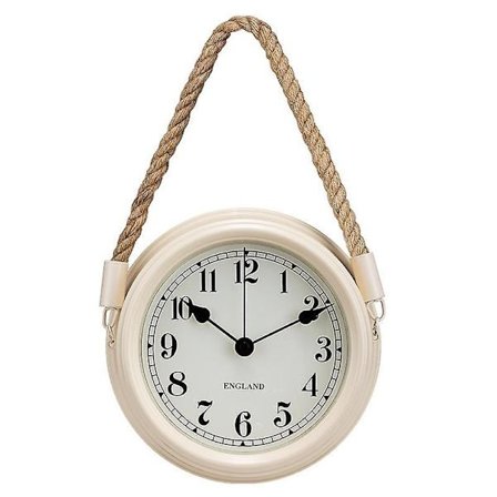 Lifestyle Morloge Väggklocka (22cm), Tennklocka, Dekorativ Väggklocka, Nostalgi, Maritim, Med Snöre