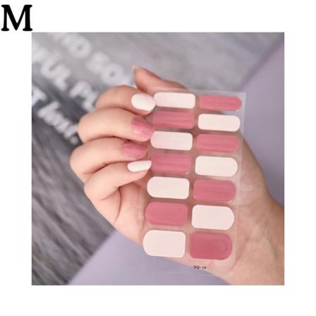 Nail Wraps Art Stickers Självhäftande cover tips DIY Fake DQ15 1pcs