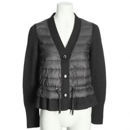 Moncler Pre-owned Pre-owned Wool outerwear , Zwart , Dames , Maat: S Vintage Tops