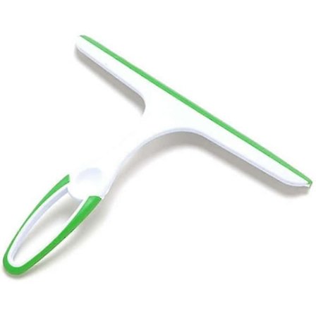 Bruseafskraber Brusevisker Vægmonteret visker til rengøring af brusekabinen Grøn